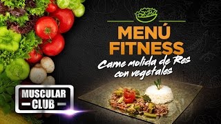 MENU FITNESS RECETA DE CARNE MOLIDA DE RES CON VEGETALES TEMP 1  CAP 3 [upl. by Blatt553]