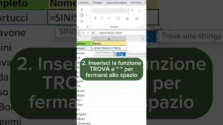 Come usare la funzione SINISTRA di Excel [upl. by Ainelec910]