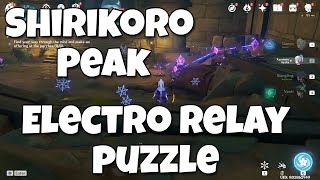 Shirikoro Peak Perch Feather Electro Relay Puzzle Guide Tsurumi Island  Genshin Impact [upl. by Watt]