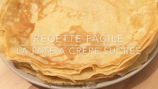 Recette  Pâtes à crêpes sucrée  Recette facile  HeyLittleJean [upl. by Olpe]