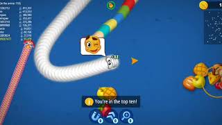 WormsZoneio Biggest Slither Snake 1000000 Score World Record Top 01 Epic Worms Zoneio Gameplay [upl. by Aenneea]