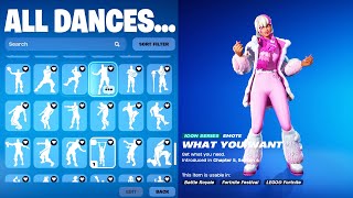 DALI SKIN SHOWCASE WITH ALL FORTNITE LEGO DANCES amp EMOTES [upl. by Darnoc]