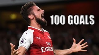 Olivier Giroud  All 100 Goals For Arsenal [upl. by Candi]