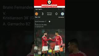 Manchester united vs Leicester 30 full time trending beritabola football manchesterunited [upl. by Amliw]