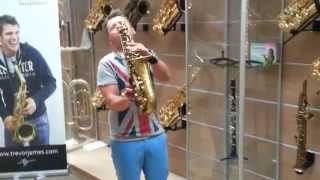 Dave Bo plays Trevor James Signature Custom alto sax [upl. by Florenza]