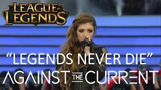 Against The Current  Legends Never Die Live at League of Legends Worlds 2017 Finals [upl. by Ahcsatan276]