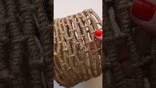 DIY 🧴🧺 Jute cosmetic bag [upl. by Suirrad]