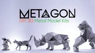 METAGON  Amazing DIY 3D Metal Model Kits Easy Large [upl. by Inahs631]