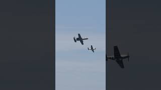 A10 and P51 Mustang Flyby [upl. by Aynam524]