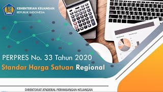 Perpres No 33 Tahun 2020 Standar Harga Satuan Regional SHSR [upl. by Eelrebmyk669]