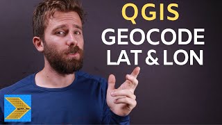 Geocoding addresses to latitude and longitude in QGIS [upl. by Bbor671]