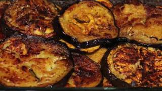 Fried Eggplant Begun Bhaji  Quick and Easy [upl. by Eliathan]