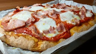 Pizza integrale con Lievito Madre Attivo con Germe di Grano [upl. by Teodorico]