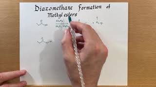 Diazomethane formation of methyl esters [upl. by Novah]