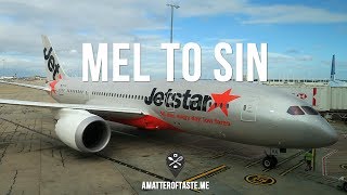 ✈️ JetStar economy flight Melbourne  Singapore  B787 Dreamliner [upl. by Einre]