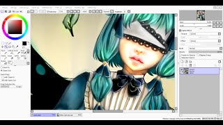 Paint Tool SAI Fantasy Speedpaint [upl. by Namsaj]