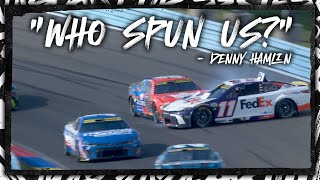 Who spun us  Denny Hamlin  NASCARs RADIOACTIVE from Watkins Glen [upl. by Ahsieyn]