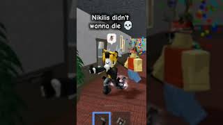 Nikilis didnt wanna die 💀 mm2 roblox fy shortvideo viralvideo trending murdermystery2 [upl. by Malsi]