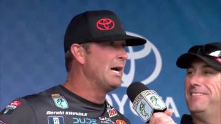 Gerald Swindle wins 2016 Toyota Bassmaster Angler of the Year [upl. by Jarita]