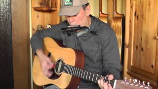 7475  The Connells cover 12string acoustic  harmonica [upl. by Ahaelam]