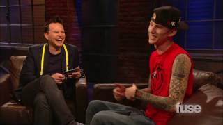 Machine Gun Kelly Sings For Mark  Hoppus On Music [upl. by Napier178]