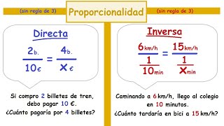 Proporciones Directas e Inversas Sin regla de 3 [upl. by Einohtna]