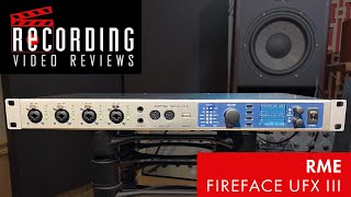 RECORDING Video Review RME Fireface UFX III [upl. by Olra]