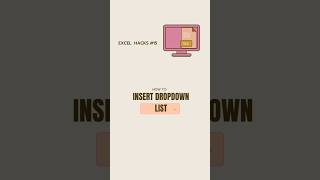 How to insert dropdown list in excelexcel exceltricks exceltips abuinsights [upl. by Deborah192]