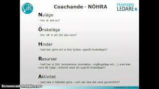 NÖHRA  Coachande förhållningssätt del 2 [upl. by Thurstan]