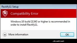 Can you install Rectify11 on Windows 7 [upl. by Jecon]