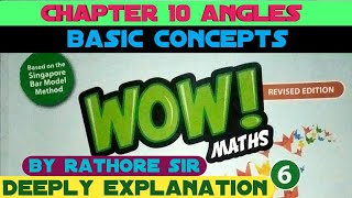 Angles and its types Class 6th wow maths book Ch 10 angles [upl. by Airtina284]