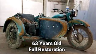 Restoring an old motorcycle from the 1960s  Full Restoration [upl. by Arhna77]