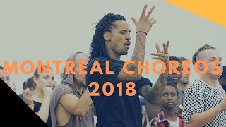 Les Twins  Montreal  Part 1 Choreos clear audio with audience reaction ◄2018 [upl. by Haynor281]