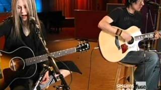 Avril Lavigne  Sk8er Boi acoustic live Sessions  AOL April 12 2004 HQ [upl. by Ela295]