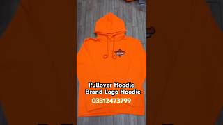 Pullover Hoodie Customized brand logo print in Karachi Pakistan Restaurant winter uniform logo [upl. by Zenda]