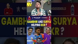 GAMBHIR AND SURYA HELPING KKR  gautamgambhir suryakumaryadav kkr [upl. by Eladnor991]