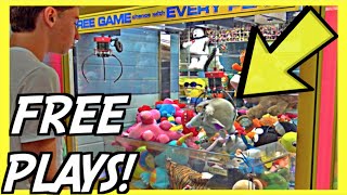 ★Rare Claw Machine Gives You FREE PLAYS  ClawTuber [upl. by Rabka]