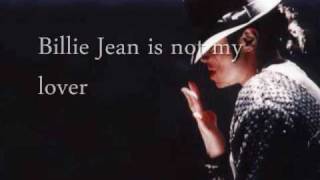 quotBillie Jeanquot by Michael Jackson w Lyrics [upl. by Zachar692]