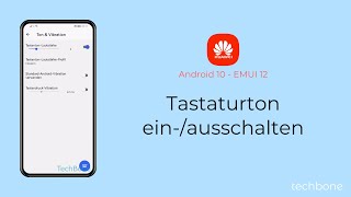 Tastaturton einschalten oder ausschalten  Huawei Android 10  EMUI 12 [upl. by Asiulairam]