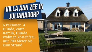 Traumhafte freistehende Reetgedeckte Villa aan Zee in Julianadorp Resort Duynzicht  Niederlande [upl. by Gilly]