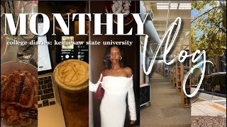 MONTHLY VLOG  ksu homecoming rollerskating brand launch amp more [upl. by Claudian]