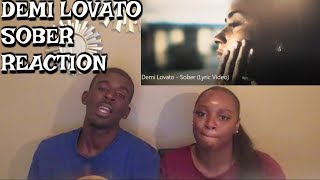 Demi Lovato  Sober Lyric Video  REACTION [upl. by Ainoz78]