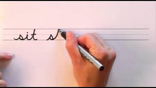 How To Write in Cursive  Lesson 3  A complete Course  FREE Worksheets [upl. by Cutty]