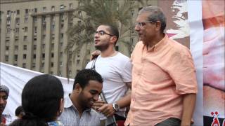 May27 Sheikh Emam was there in the protest شيد قصورك اغنية الشيخ امام فى ميدان التحرير [upl. by Lowry901]