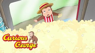 Popcorn Everywhere 🐵 Curious George 🐵 Kids Cartoon 🐵 Kids Movies [upl. by Zap]