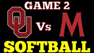 OU vs MACU Softball Game 2 2024 [upl. by Shalna]