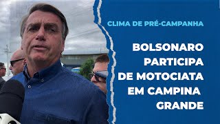 Bolsonaro participa de motociata em Campina Grande [upl. by Hanikahs]