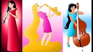 🎺Disney Princesses with Instruments🎸 [upl. by Nitsirk]