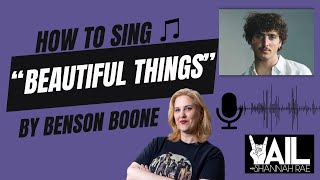 How to Sing quotBeautiful Thingsquot by Benson Boone [upl. by Rourke566]