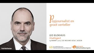 Studiogesprek met Leo Blokhuis  Het Nationale Bibliotheekcongres 2017 [upl. by Haem]